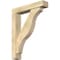 Ekena Millwork Funston Block Rough Sawn Bracket w/ Offset Brace, Douglas Fir, 6"W x 30"D x 38"H BKT0604X30X38FST05RDF - alternate 1